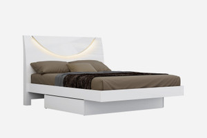 72" X 85 X 43" White California King Bed - 4512839470474 72" X 85 X 43" White California King Bed - 4512839470474