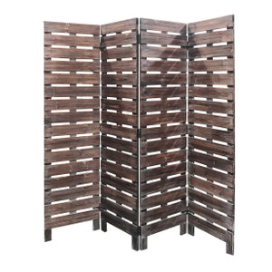 4 Panel Silver Room Divider - 4512822856773