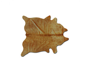 Homeroots Decor 60" X 84" Tan Cowhide Area Rug, Tan