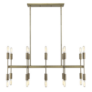 Perret 20-Light Aged Brass Island Pendant - 808230008977 Perret 20-Light Aged Brass Island Pendant - 808230008977