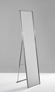 13.5" X 14.5" X 59" Brushed steel Floor Mirror - 4512839454313