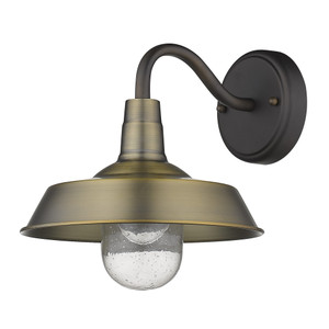 Brushed Gold Shallow Plate Shape Wall Light - 808230011052 Brushed Gold Shallow Plate Shape Wall Light - 808230011052
