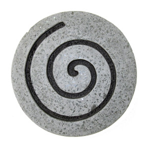 28" Gray Round Modern Spiral Wall Art - 689805007485 28" Gray Round Modern Spiral Wall Art - 689805007485