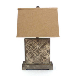 4.75 X 11.75 X 24.75 Brown Vintage With Khaki Linen Shade - Table Lamp - 689805006570 4.75 X 11.75 X 24.75 Brown Vintage With Khaki Linen Shade - Table Lamp - 689805006570