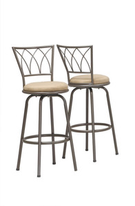 43" x 43" x 86" Espresso Metal Foam MicroSuede Barstool 2pcs - 4512822774831 43" x 43" x 86" Espresso Metal Foam MicroSuede Barstool 2pcs - 4512822774831
