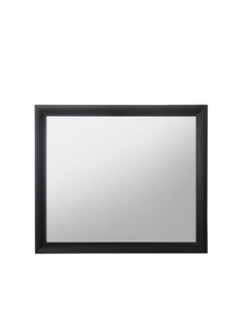 Contemporary Wood Frame mirror in Black - 4512822886374 Contemporary Wood Frame mirror in Black - 4512822886374