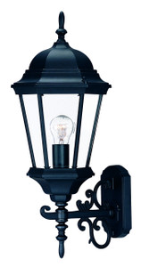 Matte Black Domed Glass Lantern Wall Light - 808230012127 Matte Black Domed Glass Lantern Wall Light - 808230012127