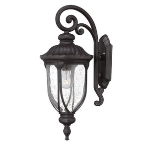 XL Black Cast Aluminum Glass Lantern Wall Sconce - 808230011366 XL Black Cast Aluminum Glass Lantern Wall Sconce - 808230011366