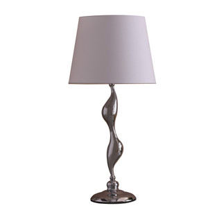 24” Modern Silver Silhouette Figurine Table Lamp - 606114543923
