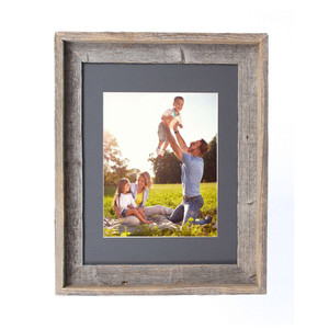 11x14 Rustic Cinder Picture Frame with Plexiglass Holder - 4512822714837