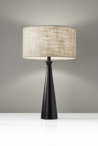 Black Metal Tapered Base Table Lamp - 4512839460802