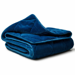 Navy Blue Velvet Weighteded Blanket - 606114641582 Navy Blue Velvet Weighteded Blanket - 606114641582