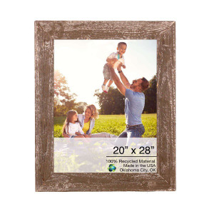 20" x 28" Rustic Farmhouse Espresso Wood Frame - 4512822833675
