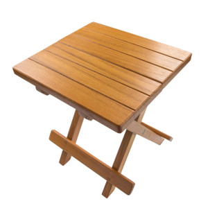 12" Brown Solid Wood Square End Table - 606114647072