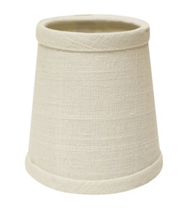 4" Off White Set of 6 Chandelier Linen Lampshades - 606114558118 4" Off White Set of 6 Chandelier Linen Lampshades - 606114558118