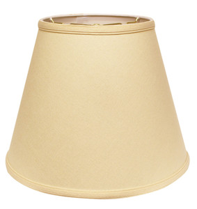 Beige Linen Empire Lamp Shade Decor