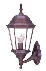 Dark Brown Swing Arm Lantern Wall Light - 808230012141