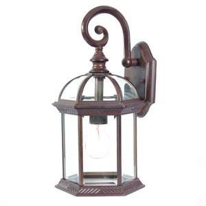 Dark Brown Eastern Lantern Wall Light - 808230012165
