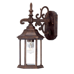 Petite Brown Domed Hanging Glass Lantern Wall Light - 808230012073 Petite Brown Domed Hanging Glass Lantern Wall Light - 808230012073