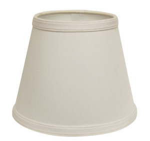 12" White Empire Hardback Slanted No Slub Lampshade - 606114556169