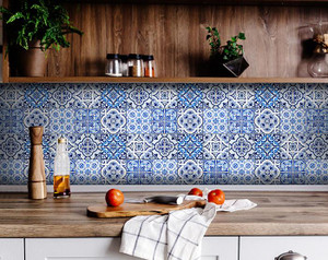 5" X 5" Azul Multi Mosaic Peel and Stick Tiles - 808230086425 5" X 5" Azul Multi Mosaic Peel and Stick Tiles - 808230086425