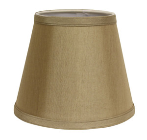 12" Pale Brown Hardback Empire Slanted Slanted No Slub Lampshade - 606114556268