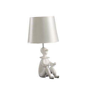 21” White Sculptural Clown Phone Holder Desk Lamp - 606114544104