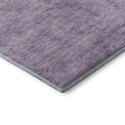 3' X 5' Plum And Lavender Oriental Washable Area Rug With UV Protection