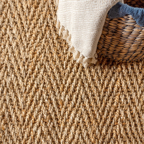 10' Natural Jute Handmade Runner Rug
