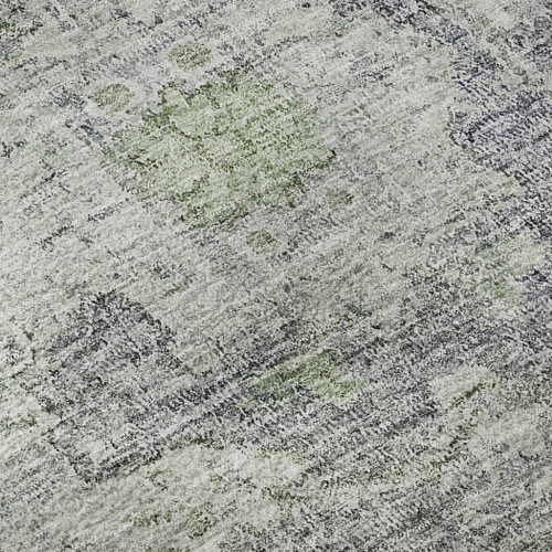 9' X 12' Plum And Purple Floral Washable Area Rug With UV Protection