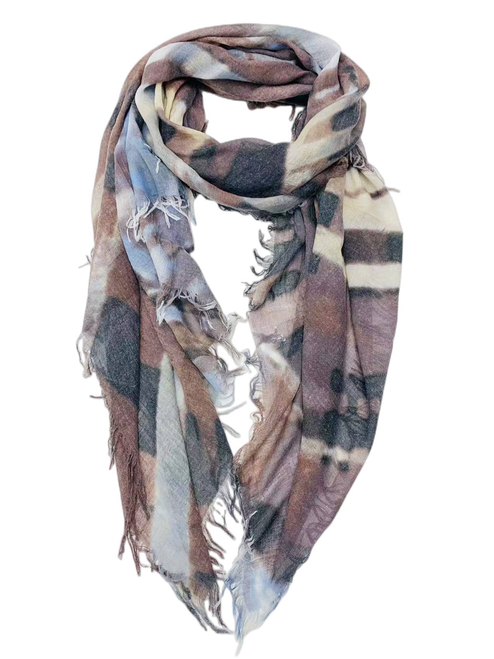 Vintage Print Abstract Scarf
