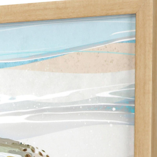 Set Of Two Serene Sandpiper Set of Set Brown Framed Wall Art