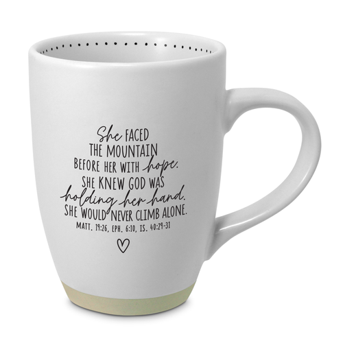 Mug She Faced The Mountain Before Her