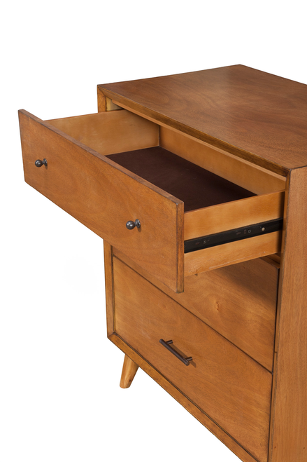 Flynn Mid Century Modern 3 Drawer Small Chest