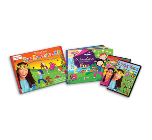 Children's Yoga DVD, CD, Activity Book & Game Cards Kit - Kit