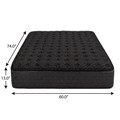 13" Copper Infused Short Queen 60 x 74 Gel Memory Foam Firm Hybrid Mattress