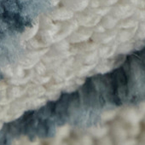 5' X 8' Blue And Ivory Abstract Area Rug