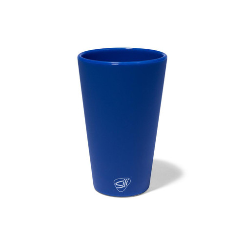 Blue Silicone Straight Shape Stemless Pint Glass