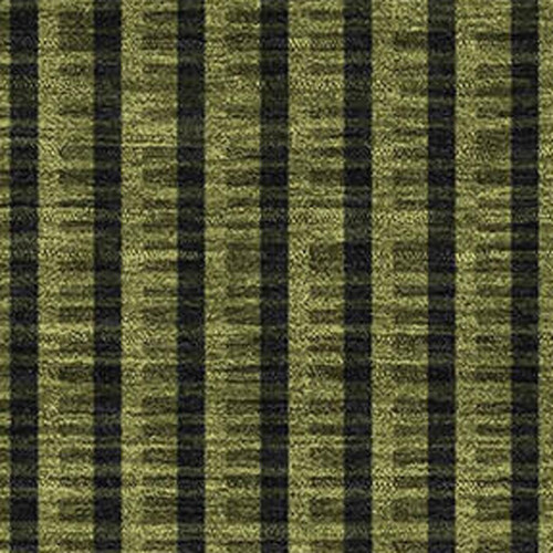 5' X 8' Olive Green Ivory And Charcoal Geometric Washable Area Rug With UV Protection