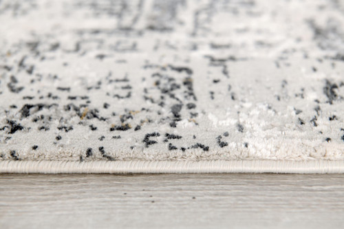 2' X 4' Gray And Beige Abstract Area Rug
