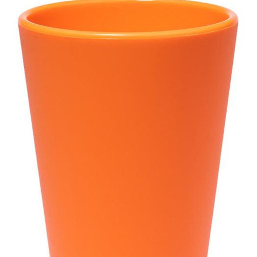Orange Silicone Straight Shape Stemless Pint Glass