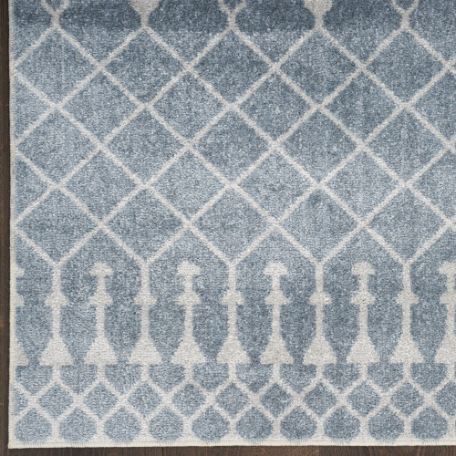 12' X 15' Blue Geometric Area Rug