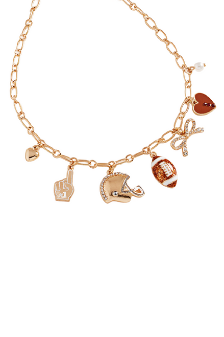 Football Charm Necklace
