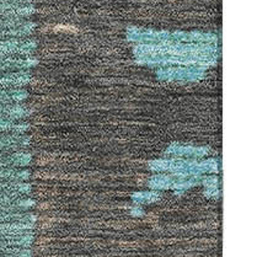 10' X 14' Brown Teal And Ivory Tribal Washable Area Rug With UV Protection