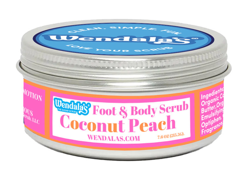 Coconut Peach Foot & Body Scrub