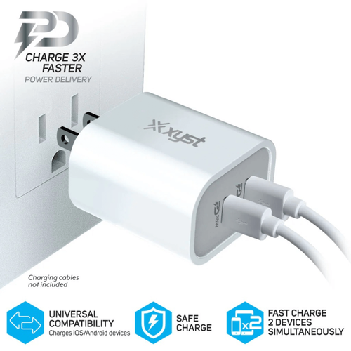 30-Watt Dual USB-C Wall Charger