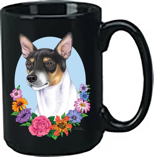 Rat Terrier - Best of Breed Ceramic 15oz Coffee Black Mug