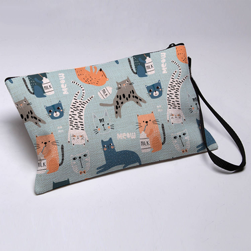 Whimsical Cat Pouch