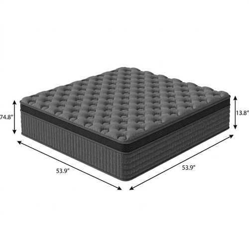 14" Full Double Lumbar Support Memory Foam Hybrid Mattress