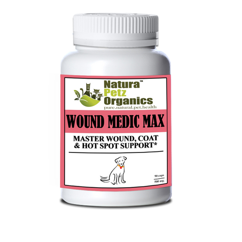 Wound Medic Max Caps* Master Wound, Skin & Coat Support For Dogs & Cats*